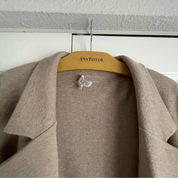 J. Crew Ella open-front long sweater-blazer in Heather Birch - Picture 4 of 4